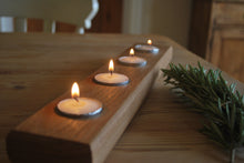 Load image into Gallery viewer, Solid Oak Tealight Holder - Willow Leaf Gifts