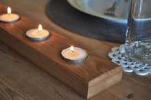 Load image into Gallery viewer, Solid Oak Tealight Holder - Willow Leaf Gifts