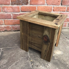 Load image into Gallery viewer, Wooden planter - Willow Leaf Gifts