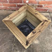 Load image into Gallery viewer, Wooden planter - Willow Leaf Gifts