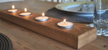 Load image into Gallery viewer, Solid Oak Tealight Holder - Willow Leaf Gifts