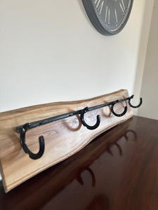 Horse shoe coat hanger